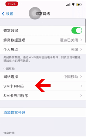 铁锋苹果14维修网分享如何给iPhone14的SIM卡设置密码 