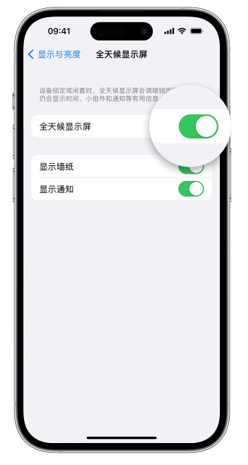 铁锋苹果14维修店分享如何自定义 iPhone 14 Pro 常亮显示屏 